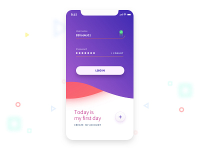 Fun with UI app daily ui design login mobile register uichallenge