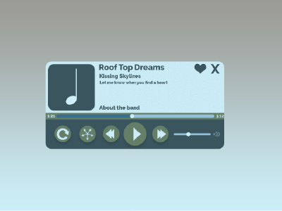 Music Player dailyui music player
