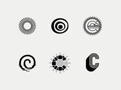 The Collection Collection black c logos marks monogram monoweight organic sun white