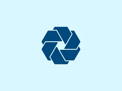 Shutter brand camera connect geometric link logo media minimal network photography shutter symbol