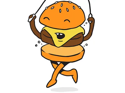 Burger Bounce burger character