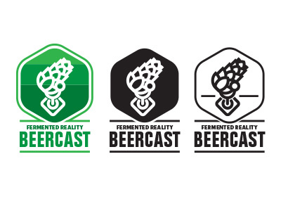 Beercast Test beer branding design hops logo podcast type