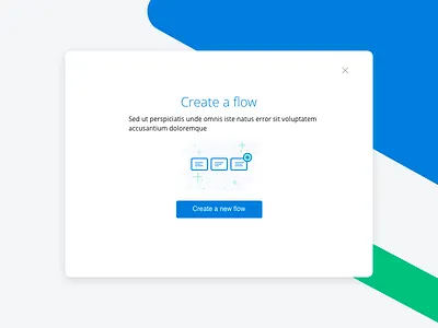 Flow Modal 2d app components concept design flow new flow sketch ui