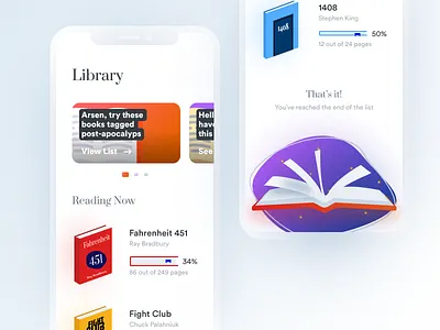 Library App book book illustration books ibooks illustrations ios app library