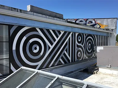 Oxbow Type Mural art design gallery letters oxbow signpainting studio typography