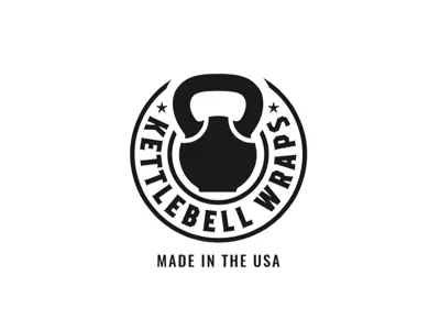 Kettlebell Wraps Logo crest kettlebell kettlebells logo seal sports wrap wraps