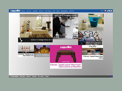 Cappellini 2012 website restyling cappellini cassina design fuelformind grid italian furniture nafta studio off grid poltrona frau web archive web design