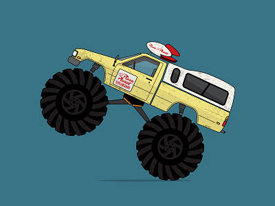 Pizza Planet Monster Truck monster truck pixar pizza pizza planet toy story truck vector