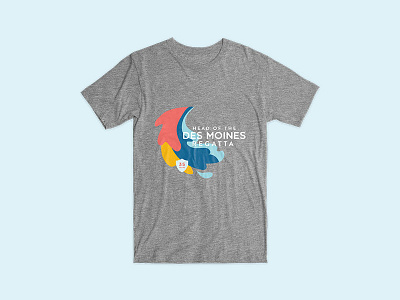 Regatta Mockup bold branding color des moines design graphic t graphic tee logo rowing sports t shirt t shirt design