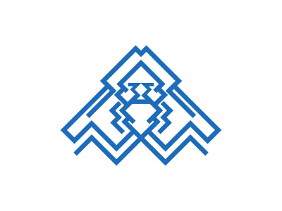 Aegir - Norse God of Sea aegir art blue god linework logo logo design nordic norse god sea vector vector work