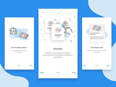 Onboarding News daily ui design doctor medical mobile news onboarding ui ux