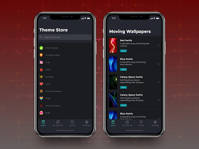 Wallpaper App Concept app design design inspiration ios app ios design iphone iphone x iphone x design mobile design ui design ux design wallpaper