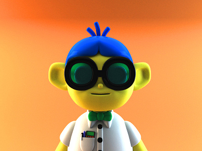 Stay Nerdy. 3d arnoldrenderer character design dailyrender davegamez maya nerd nerdy render