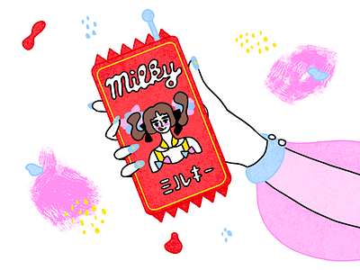 Milky! abstract art drawing illustration japan japanese milky shapes