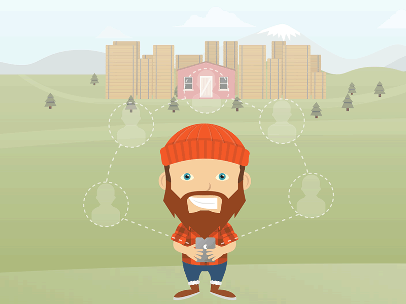 CRM Illustration beanie farm field hat illustration lumberjack mountains tuque warehouse