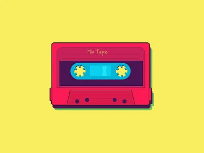 MixTape design graphic design illustrator
