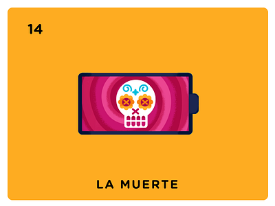 #14 La Muerte dead battery death loteria loteria moderna trump