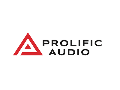 Prolific Audio Logo car audio hidden letter logo monogram negative space pa