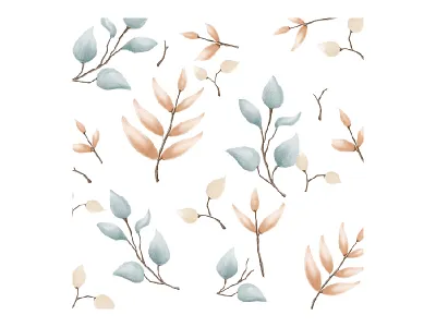 Nature leaves pattern illustration ipad leaves nature pattern