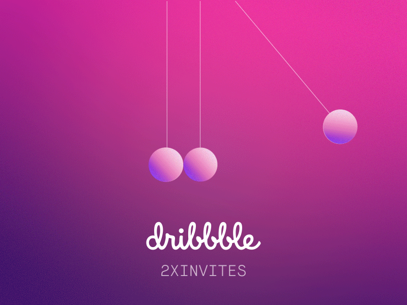 Dribbble Invites ae desktop gif giveaway invite mobile motion pendulum ui web