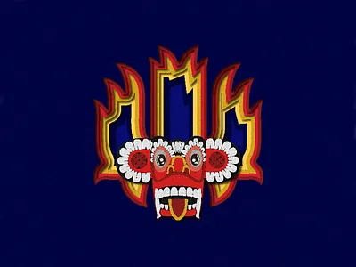 Sri lankan devil mask devil effects graphic illsutrator mask paper cut out sri lanka traditional