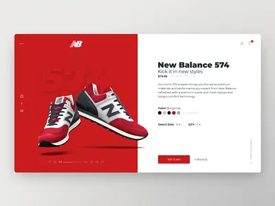 Daily Inspiration 04 big background images clean colorful daily inspire e commerce interaction minimalistic product page ui ui interaction ux web