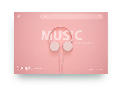 Music Page simple ui ui web