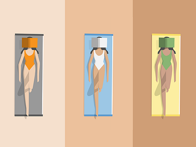 Nude Beach Ladies 1 beach girl illustration lagos melanin nigeria nude palette sand sun