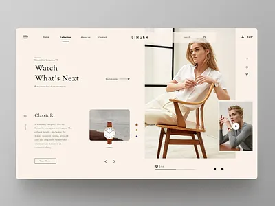 Linjer - Linger redesign landing page