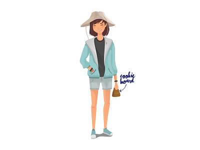 Cookie Hoard character design coreldraw illustration vector