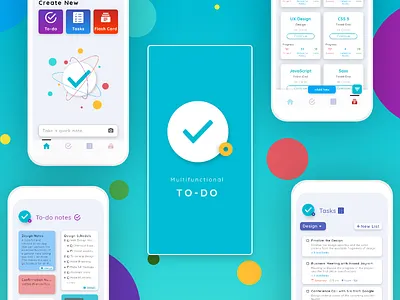All In one To-do App app design flash cards mobile app notes tasks app to do app todo app