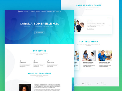 Doctor Prifie Landing Page android app clean doctor doctor profile hospital ios landing page medical website resume ui ux