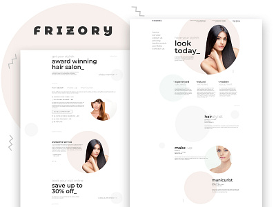 Frizory – Hair Salon Elementor Template barbershop beauty beauty salon hair salon hairdressers parlor services template web design web development website wordpress