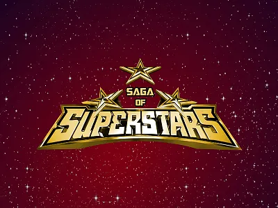 Saga of Superstars abstract graphic design logo