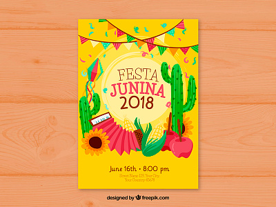 Festa Junina poster design festa junina freepik party poster vector