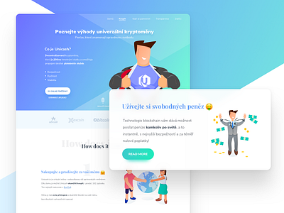 Landing Hero Card | Unicash benda crypto design dribbble exchange filip filipbenda gradient illustration interface landing ux