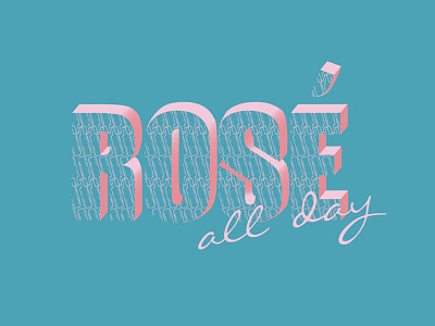 Rose blue design graphic design graphics handlettering handmadefont pink type typography vino wine