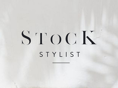 Stock Stylist Branding brand design branding clean logo horizontal logo logo design minimal logo modern logo photography logo simple logo design stock stylist typography