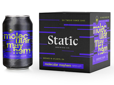 Static Brewing Co. beer brewery packaging