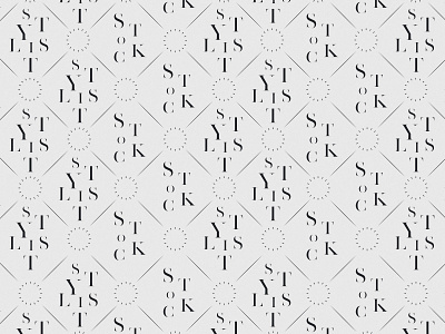 Stock Stylist Custom Logo Pattern brand design branding branding design custom pattern logo design logo designer luxury branding monogram pattern