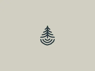 The great outdoors brand camping logo nature outdoor pine ripple tree tree ring water
