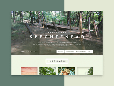 Natuur in je Buurt inspiration nature ui ux website