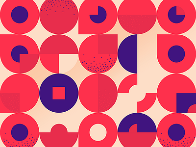 Geometric pattern abstract bold circle pattern circles flat geometric pattern minimal pattern pink red shape pattern square pattern
