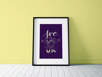 Everything will be OK brushwork caligraphy color illustration lettering poster typography