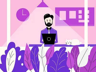 Coder c cat coder developer illustrations java programming ui developer