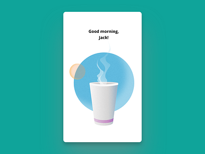 Coffee onboarding app branding design flat identity illustration ios minimal mobile ui ux vector