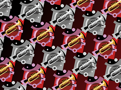 Ornament illustration music ornament pipes