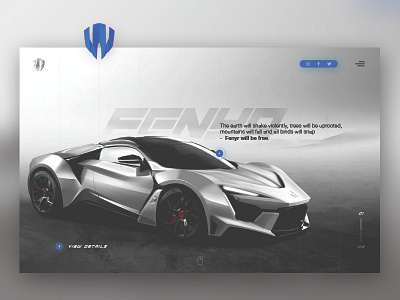 W Motors - Landing page design homepage ui website