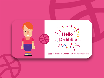 Hello Dribbble dribble first hello shot