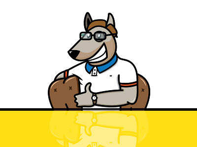Old Dawg brand design dog illustration logo